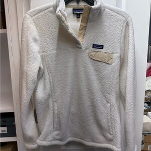 Patagonia Women’s Fleece Snap T-Pullover Beige Cream